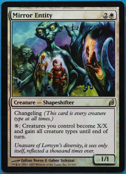 Mirror Entity FOIL Lorwyn PLD White Rare MAGIC MTG CARD (ID# 505610) ABUGames - Image 1
