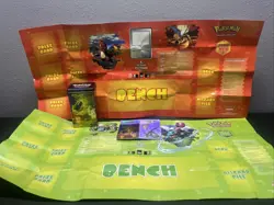Vintage (2004) Pokemon Card Game Poster/Play Mat Lot Of 2. Tin And Coin - Image 1
