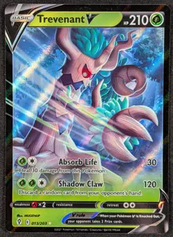 Trevenant V 2021 Evolving Skies Full Art Ultra Rare Pokemon Card 013/203 (NM) - Image 1