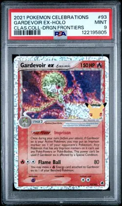 PSA 9 Mint Gardevoir ex holo Celebrations Classic Collection 93/101 Pokemon Card - Image 1