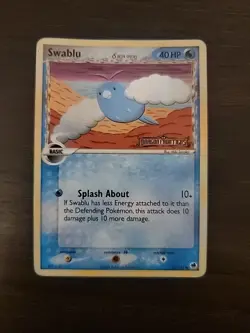 PokemonEX Dragon Frontiers Swablu Stamped Reverse Holo Card 65/101 - Image 1
