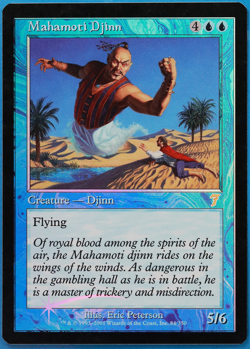 Mahamoti Djinn FOIL 7th Edition PLD Blue Rare MAGIC CARD (ID# 505602) ABUGames - Image 1
