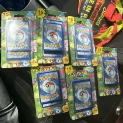 x6 Pokemon 15 Card + Promo Pack Possible Holo ‘s Charizard Brand New Sealed - Image 1