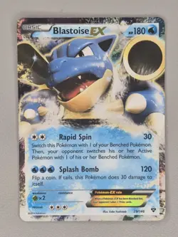 Pokemon TCG Blastoise EX 29/146 Card XY Holo Rare Mint - Image 1