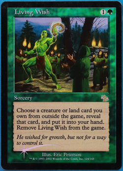 Living Wish FOIL Judgment PLD Green Rare MAGIC MTG CARD (ID# 505597) ABUGames - Image 1