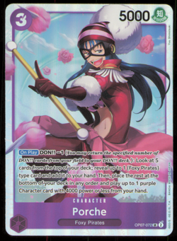 One Piece Card Game Porche OP07-072 SR 500 Years in the Future English NM FOIL - Image 1