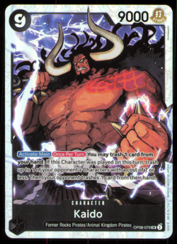 Kaido OP08-079 SR ONE PIECE Tcg Card Game NM FOIL - Image 1