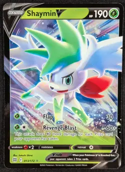 Shaymin V 2022 Brilliant Stars Full Art Ultra Rare Pokemon Card 013/172 (NM) - Image 1