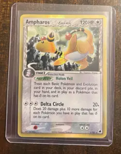 Ampharos - EX Dragon Frontiers 1/101 - LP - Pokemon Holo Rare Card - Image 1