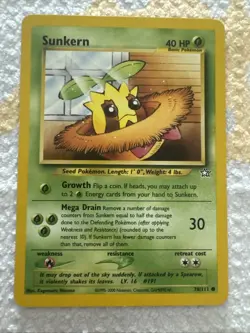 Sunkern 78/111 -1st Edition- Neo Genesis Pokemon Card VLP - Image 1