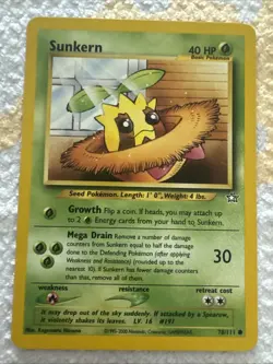 Sunkern 78/111 -1st Edition- Neo Genesis Pokemon Card VLP - Image 2