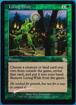 Living Wish FOIL Judgment PLD Green Rare MAGIC MTG CARD (ID# 505595) ABUGames - Image 1