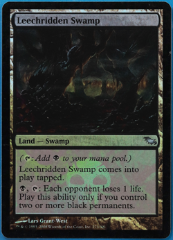 Leechridden Swamp FOIL Shadowmoor PLD Land Uncommon CARD (505591) ABUGames - Image 1