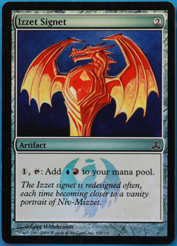 Izzet Signet FOIL Guildpact PLD Artifact Common MAGIC CARD (ID# 505589) ABUGames - Image 1