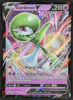 Gardevoir V 2020 Champion's Path Full Art Ultra Rare Pokemon Card 016/073 (NM) - Image 1
