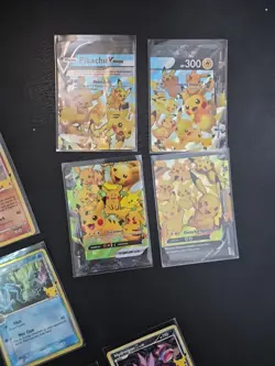 121 Total Pokemon Celebrations Card Lot With Elite Trainer Box And Card Holders - Image 4