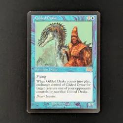 MTG \>> Gilded Drake (EX) <<// Urza's Saga - 341 Trading - Magic - Image 1