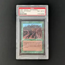 MTG \>> Wall of Wood (PSA 8) <<// Alpha - 341 Trading - Magic - Image 1