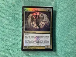 X4 CARDS MAGISTER OF WORTH FOIL MTG CONSPIRACY - Launch Release Promo NEW - Image 2