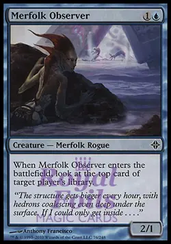 Merfolk Observer 4x FOIL ROE MTG Rise of Eldrazi Common MINT blue - Image 1