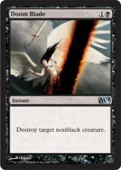 Doom Blade - Light Play MTG Magic 2014 Core Set - Image 1