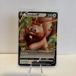 Pokemon TCG Shining Fates #053/072 Greedent V NM - Image 1