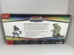 Pokemon TCG Lucario Ex & Tyranitar Ex Prismatic Evolutions Premium Collection - Image 3