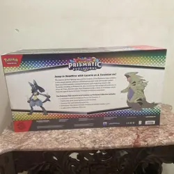 Pokemon TCG Prismatic Evolutions Lucario ex & Tyranitar ex Premium Collection x4 - Image 2