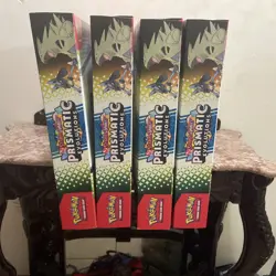 Pokemon TCG Prismatic Evolutions Lucario ex & Tyranitar ex Premium Collection x4 - Image 4