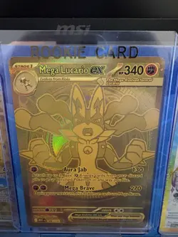 Mega Lucario Ex Gold #188 Eng from Pokemon Mega Evolution NM READ DESCRIPTION - Image 1