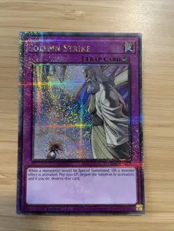 Yugioh Solemn Strike RA02-EN079 1st Edition Quarter Century Secret Rare NM - Image 1