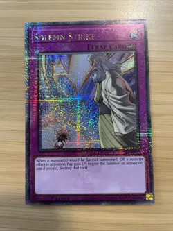 Yugioh Solemn Strike RA02-EN079 1st Edition Quarter Century Secret Rare NM - Image 2
