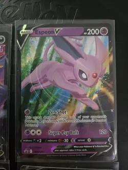 Pokemon TCG 2021-2023 Various Promo V Holo Cards Lot Of 4 - Pikachu V, Espeon V - Image 3
