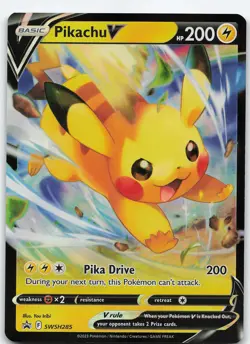 Pikachu V SWSH285 Promo Holo SWSH: Sword & Shield Promo Cards NM Pokemon - Image 1