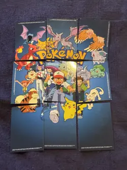 1999 Topps Pokemon 9-Card Complete Puzzle Set TV Animation Jesse James Oak +++ - Image 5