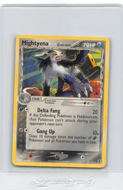 Mightyena 24/113 - Rare - NON-HOLO - EX Delta Species - 2005 POKMEON CARD - NM - Image 1
