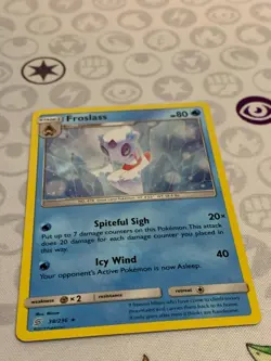 C1713 POKEMON TCG FROSLASS HOLO NM #38 SUN MOON UNIFIED MINDS SINGLE CARD - Image 2