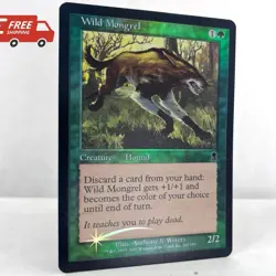 MTG Wild Mongrel Foil Odyssey Magic The Gathering TCG Card - Image 1