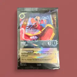2025 Disney Lorcana D23 Promo Iago D23 Gold Member Exclusive Foil Card Sealed - Image 1