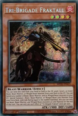 MP21-EN171 TRI-BRIGADE FRAKTALL SECRET RARE 1ST EDITION YuGiOh CARD - Image 1