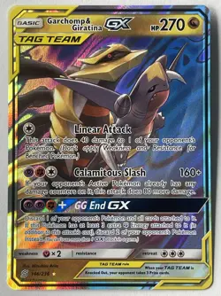 Pokemon Trading Card Basic Tag Team Garchomp & Giratina GX 146/236 Holo - Image 1