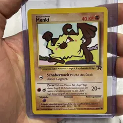 Pokemon [GERMAN] Mankey 61/82 Team Rocket Common 2000 NM/MT Pokemon Card Vintage - Image 1