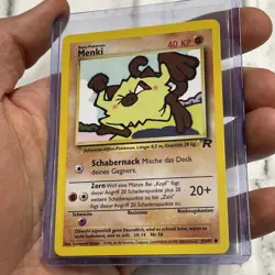 Pokemon [GERMAN] Mankey 61/82 Team Rocket Common 2000 NM/MT Pokemon Card Vintage - Image 2