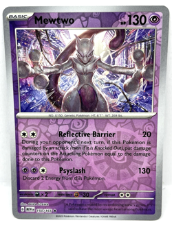 Mewtwo - 150/165 Pokemon Scarlet & Violet 151 Reverse Holo Rare Pokemon Card - Image 1