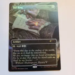 Magic the Gathering - Sol Ring (1696) (Foil,Borderless) - Secret Lair Drops - NM - Image 1