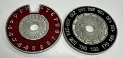 MTG SCRYE REAPER LIFE COUNTER SPINNER RED AND BLACK 1995 - Image 1