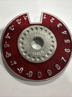 MTG SCRYE REAPER LIFE COUNTER SPINNER RED AND BLACK 1995 - Image 3