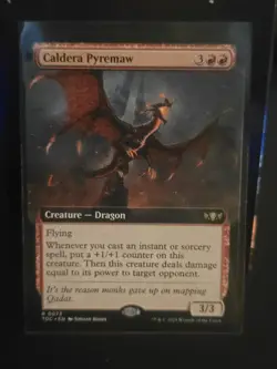 Caldera Pyremaw (Extended Art) Commander: Tarkir: Dragonstorm Regular - Image 1