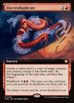 x1 Electroduplicate - Extended Art R MTG Foundations M/NM, English - Image 1