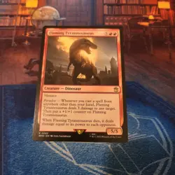 Flaming Tyrannosaurus - Universes Beyond: Doctor Who (WHO) NM MTG - Image 1